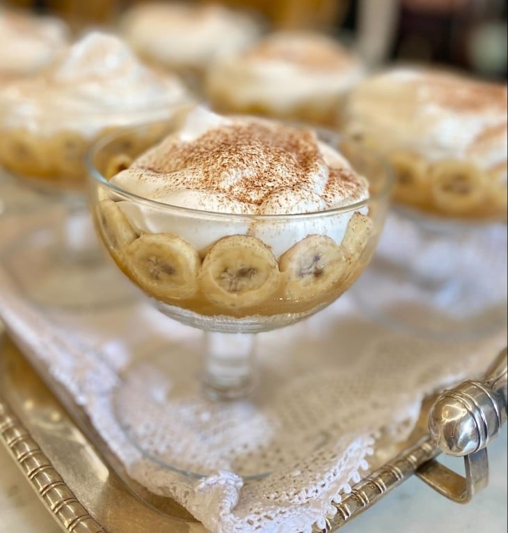 Banoffee de banana-ouro