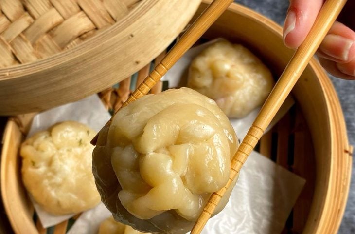 Bao com recheio de carne de porco
