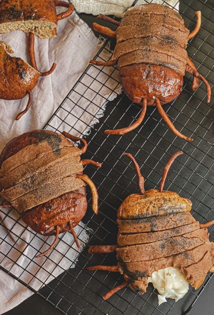 Baratas recheadas de Halloween