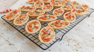 Barquete de presunto e queijo