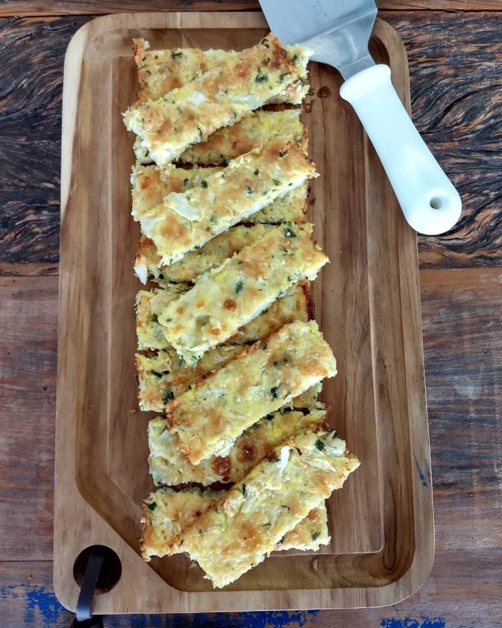 Barrinhas de couve-flor com queijo