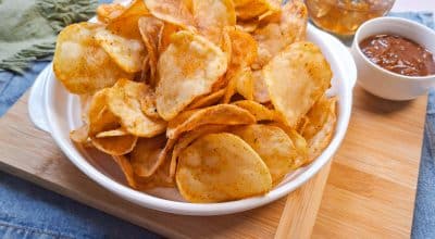 Batata chips caseira