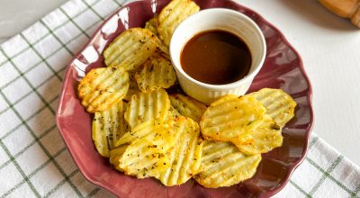 Batata chips ondulada
