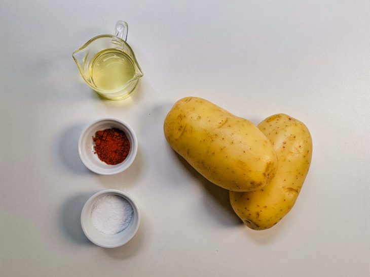 Ingredientes reunidos para a receita.