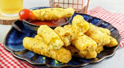 Batata cozida e frita