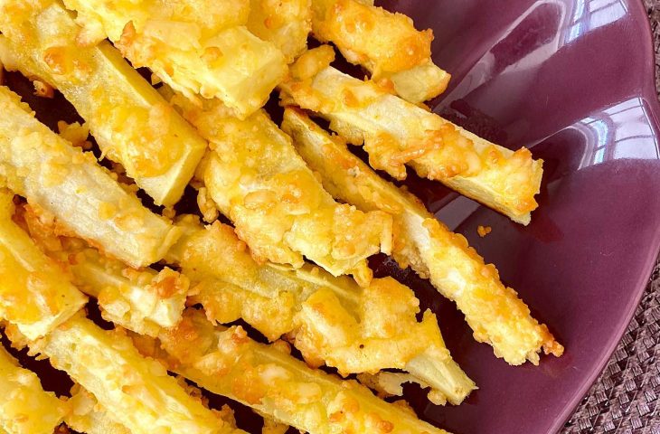 Batata-doce com parmesão na airfryer