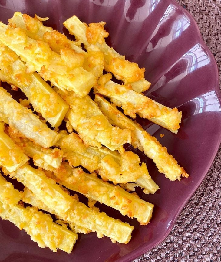 Batata-doce com parmesão na airfryer