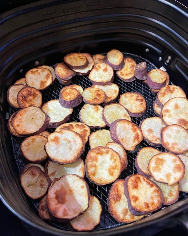 Batata-doce na airfryer simples