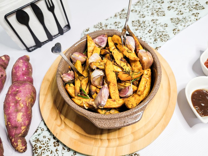 Batata Doce Frita na Air Fryer Fast2eat