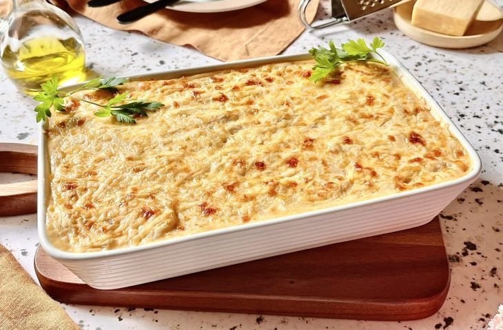 Batata gratinada com queijo