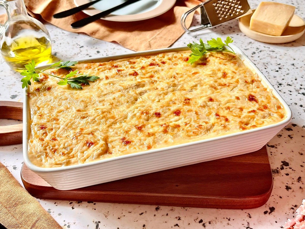 Batata gratinada com queijo