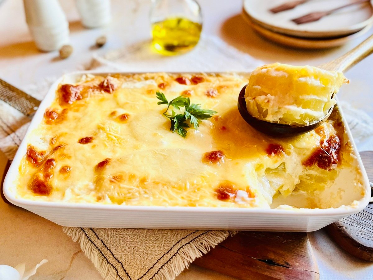 Batata gratinada fácil e rápida