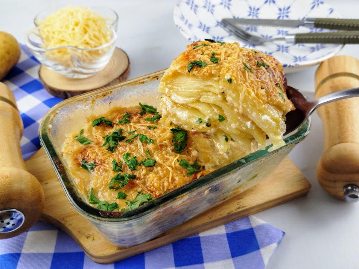 Batata gratinada na air fryer