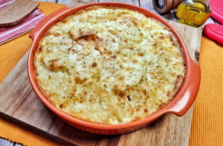 Batata gratinada simples
