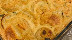 Batata gratinada vegana