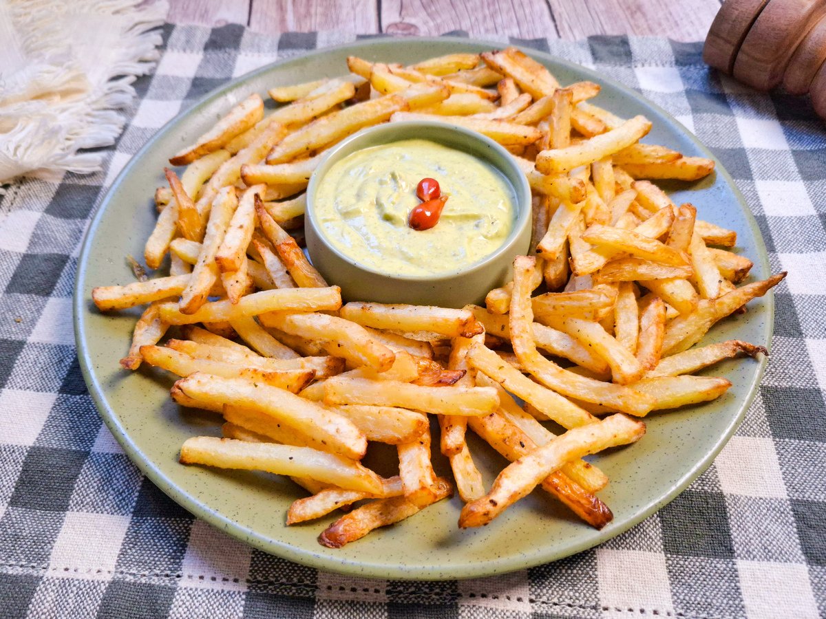 Batata na air fryer fácil e rápida