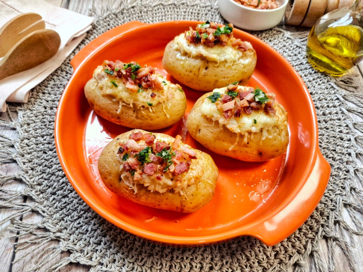 Batata recheada rápida