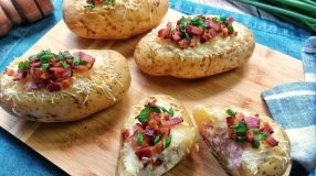 Batata recheada simples