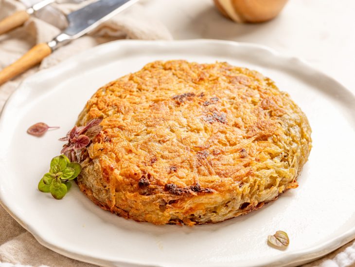 batata rosti finalizada e servida.