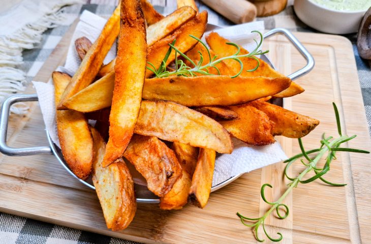 Batata rústica com páprica