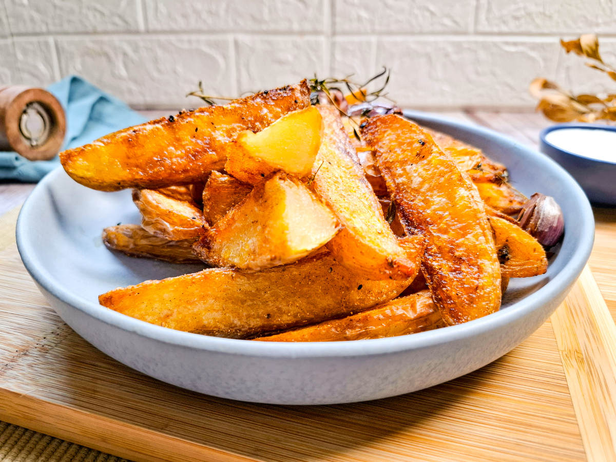 Batata rústica assada