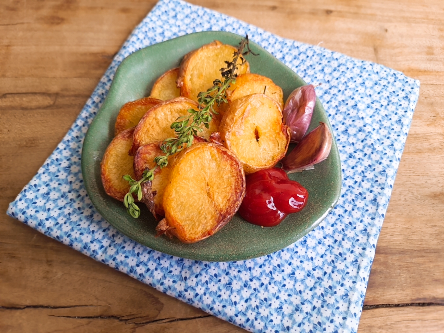 Batata rústica na airfryer