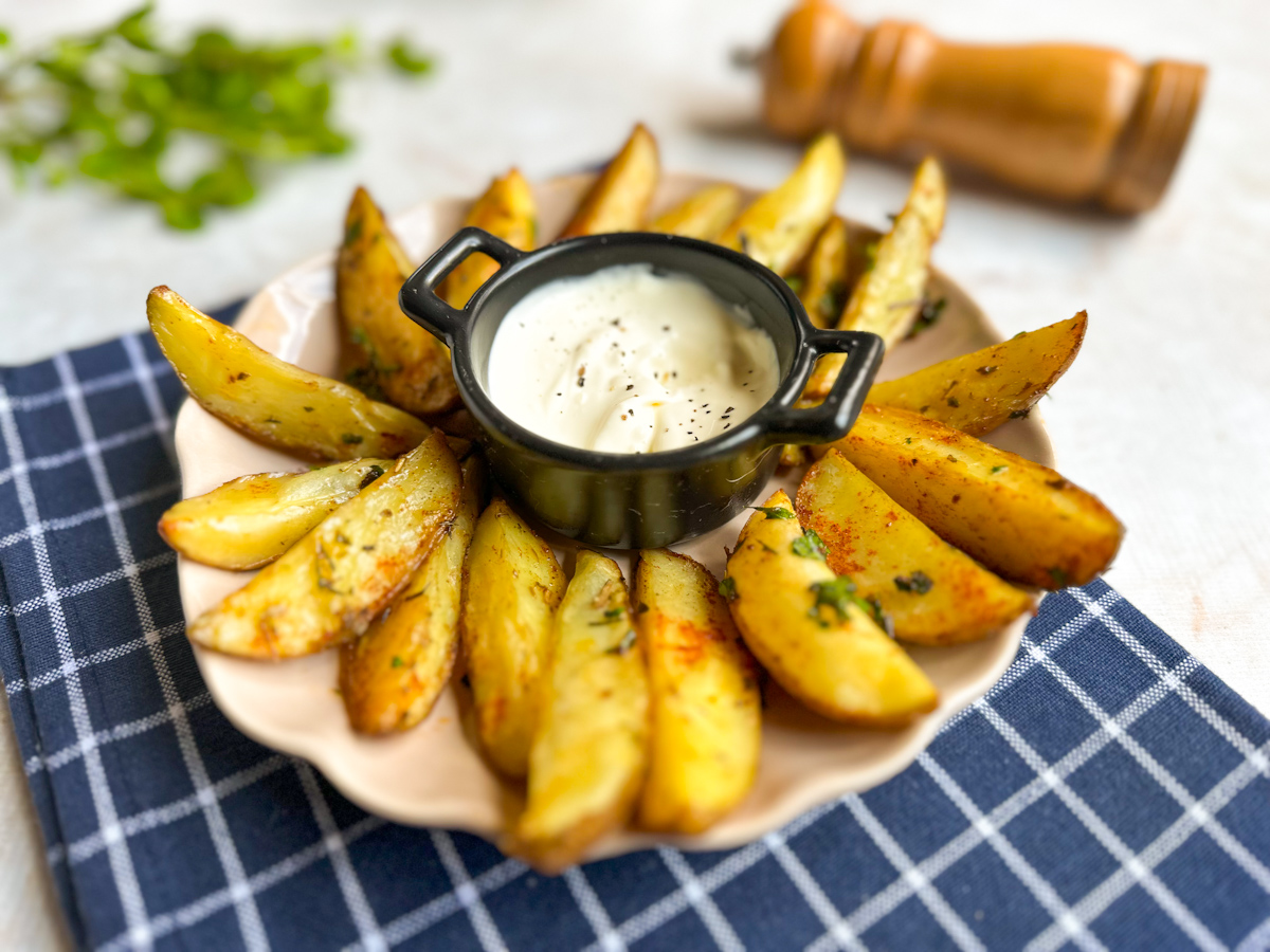 Batata rústica temperada