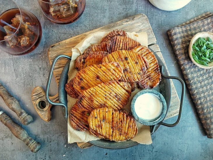 Batatas prontas para servir.