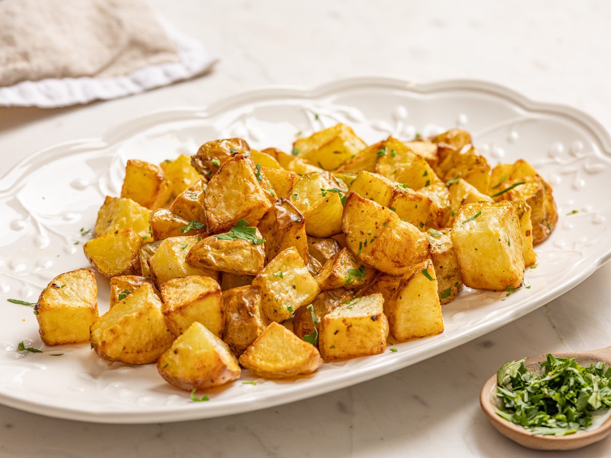 Batata sauté na air fryer