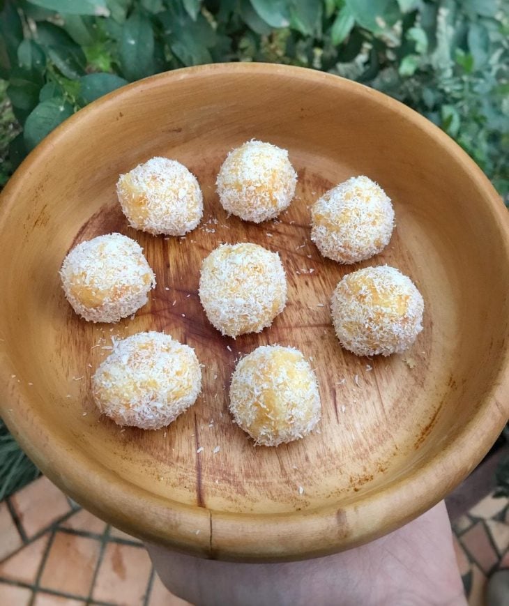 Beijinho vegano de damasco