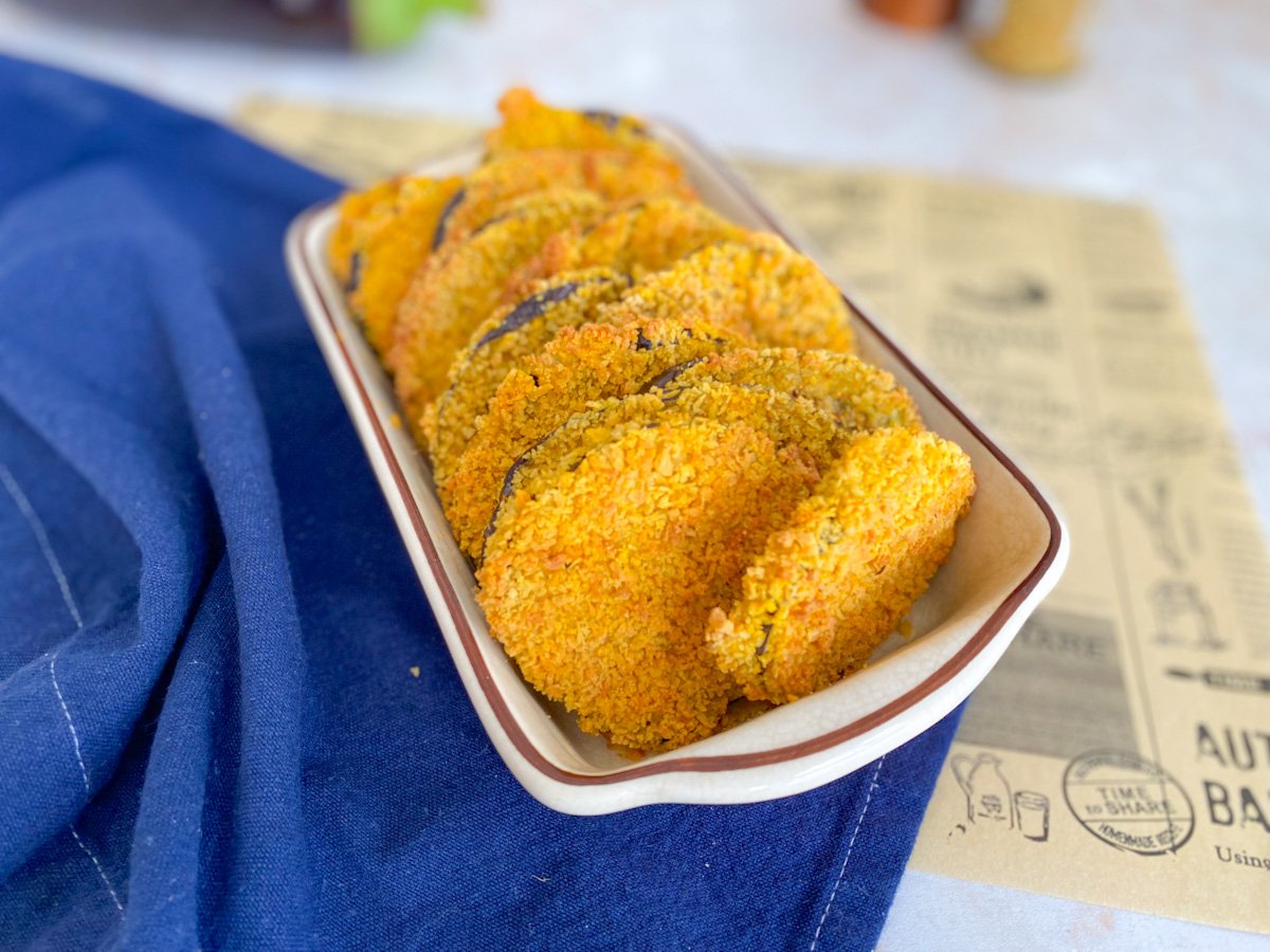 Berinjela empanada na Air Fryer