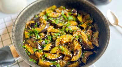 Berinjela refogada na frigideira