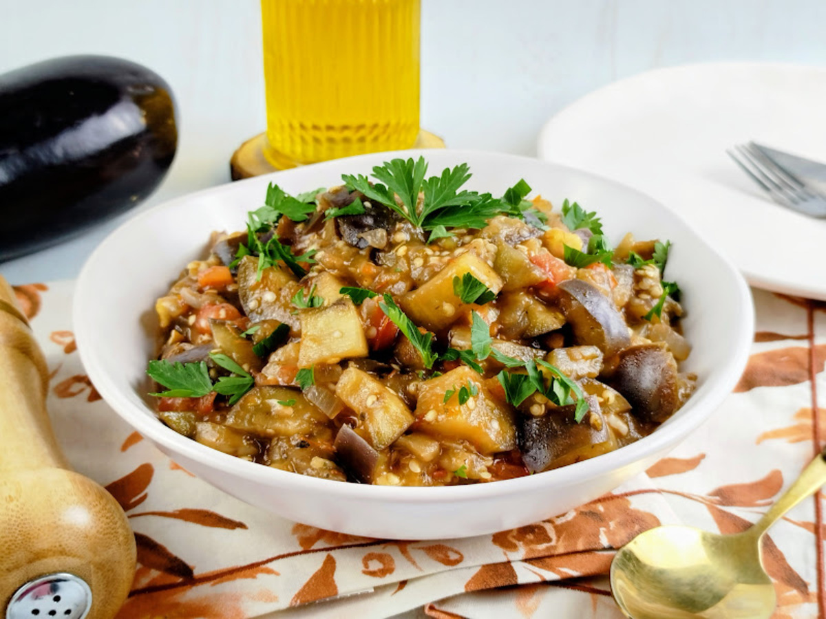 Berinjela refogada simples