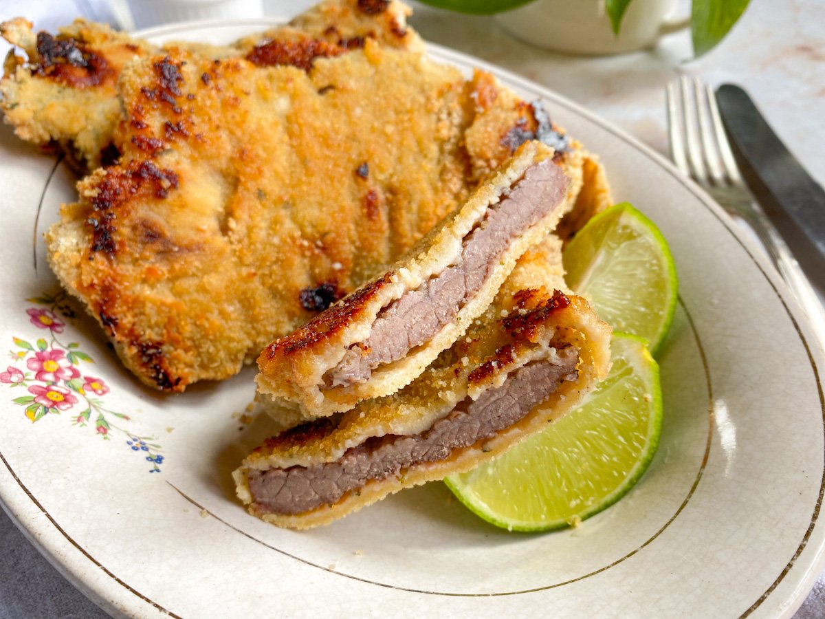 Bife à milanesa de forno