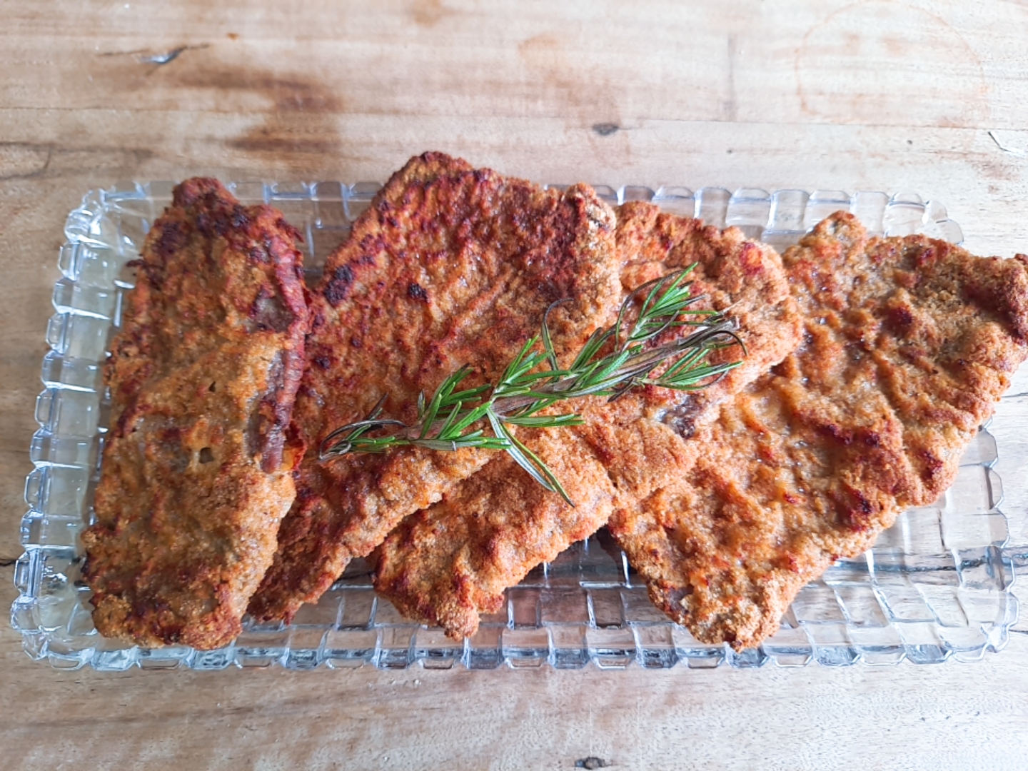 Bife à milanesa na airfryer