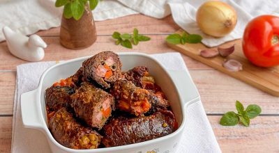 Bife a rolê na pressão