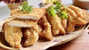 Bife de frango à milanesa