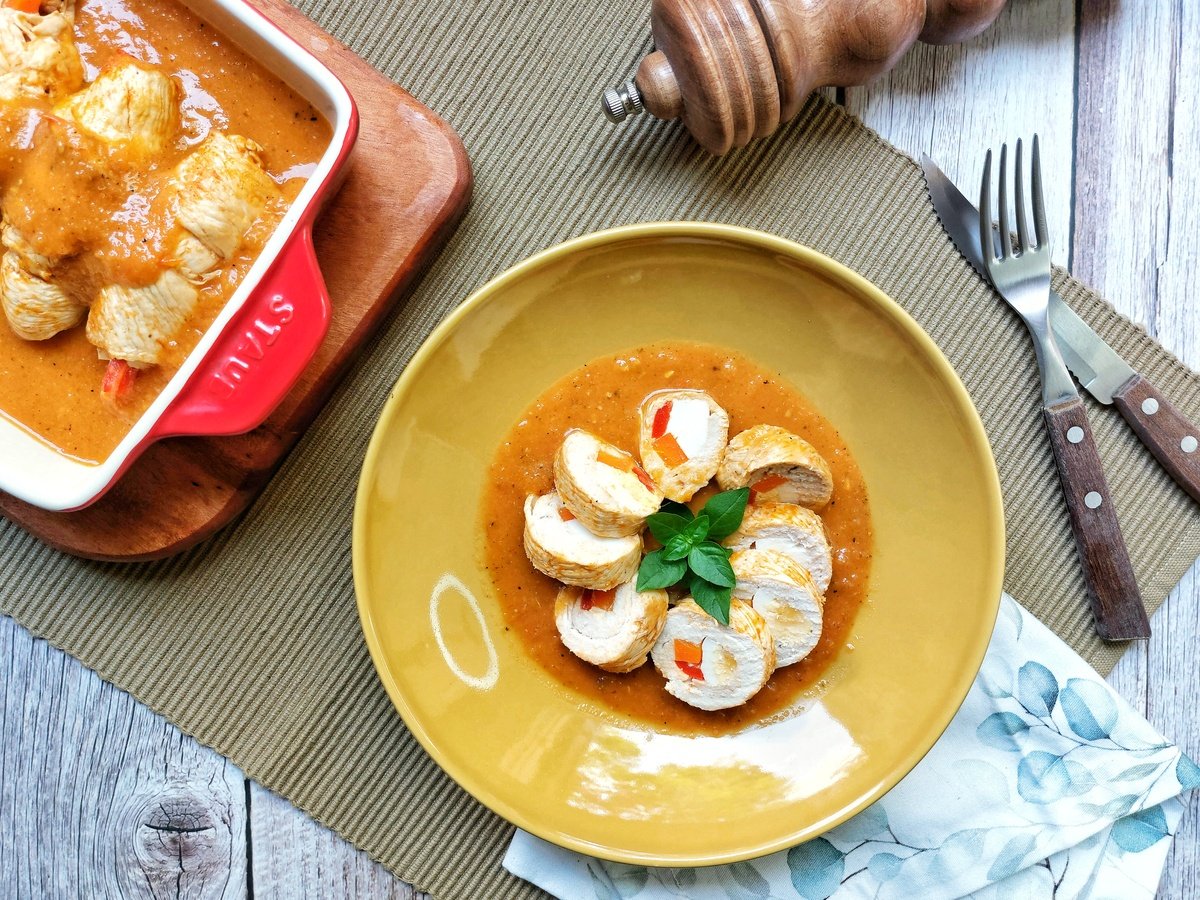 Bife de frango à rolê