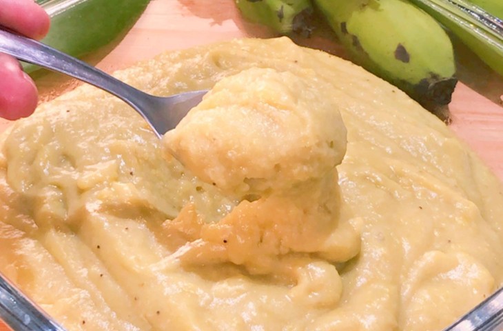 Biomassa de banana-verde