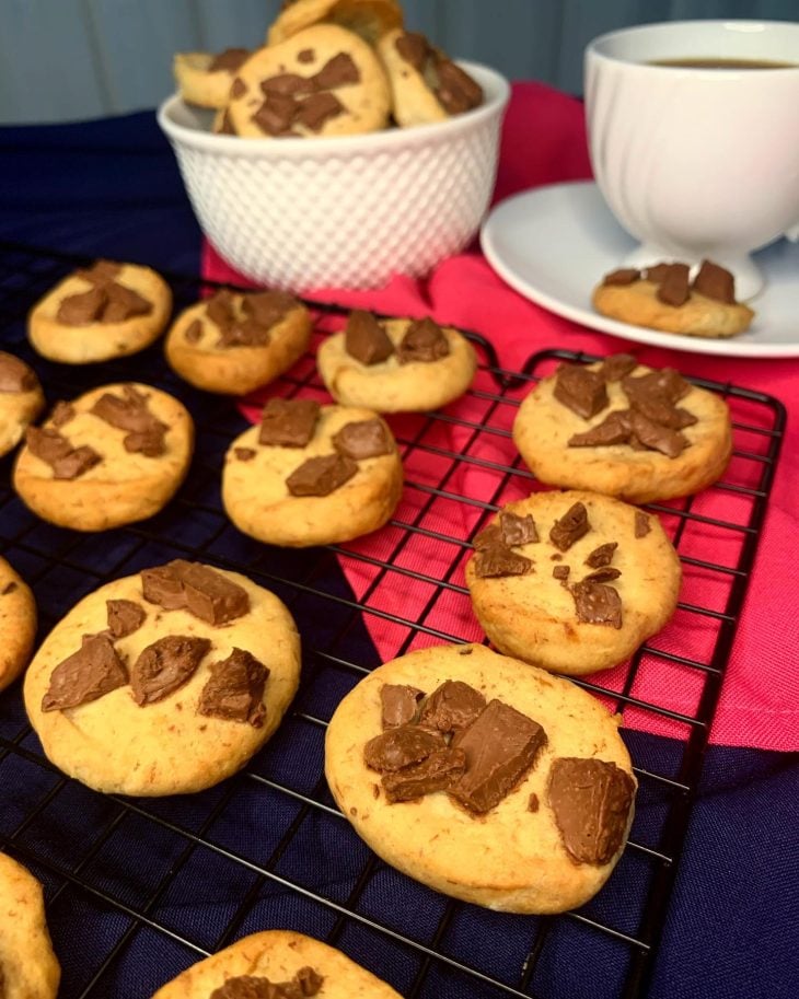 Biscoito amanteigado de banana