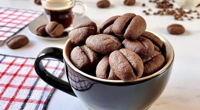 Biscoito amanteigado de café