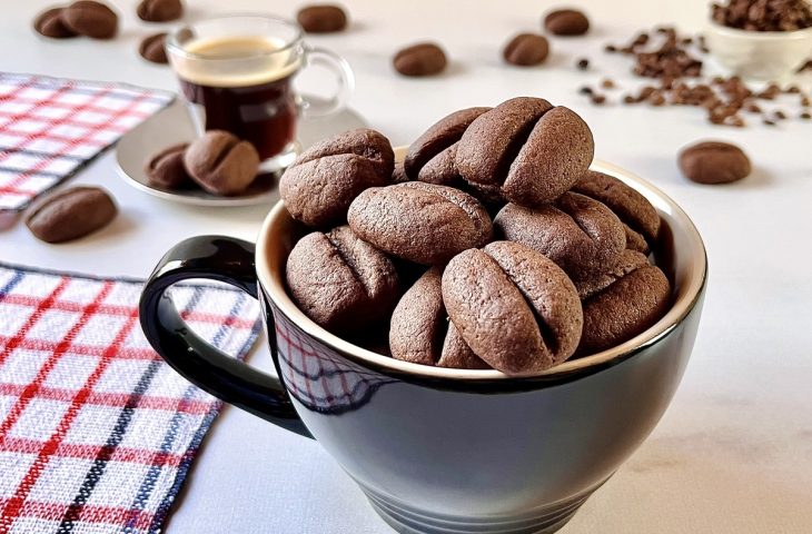 Biscoito amanteigado de café