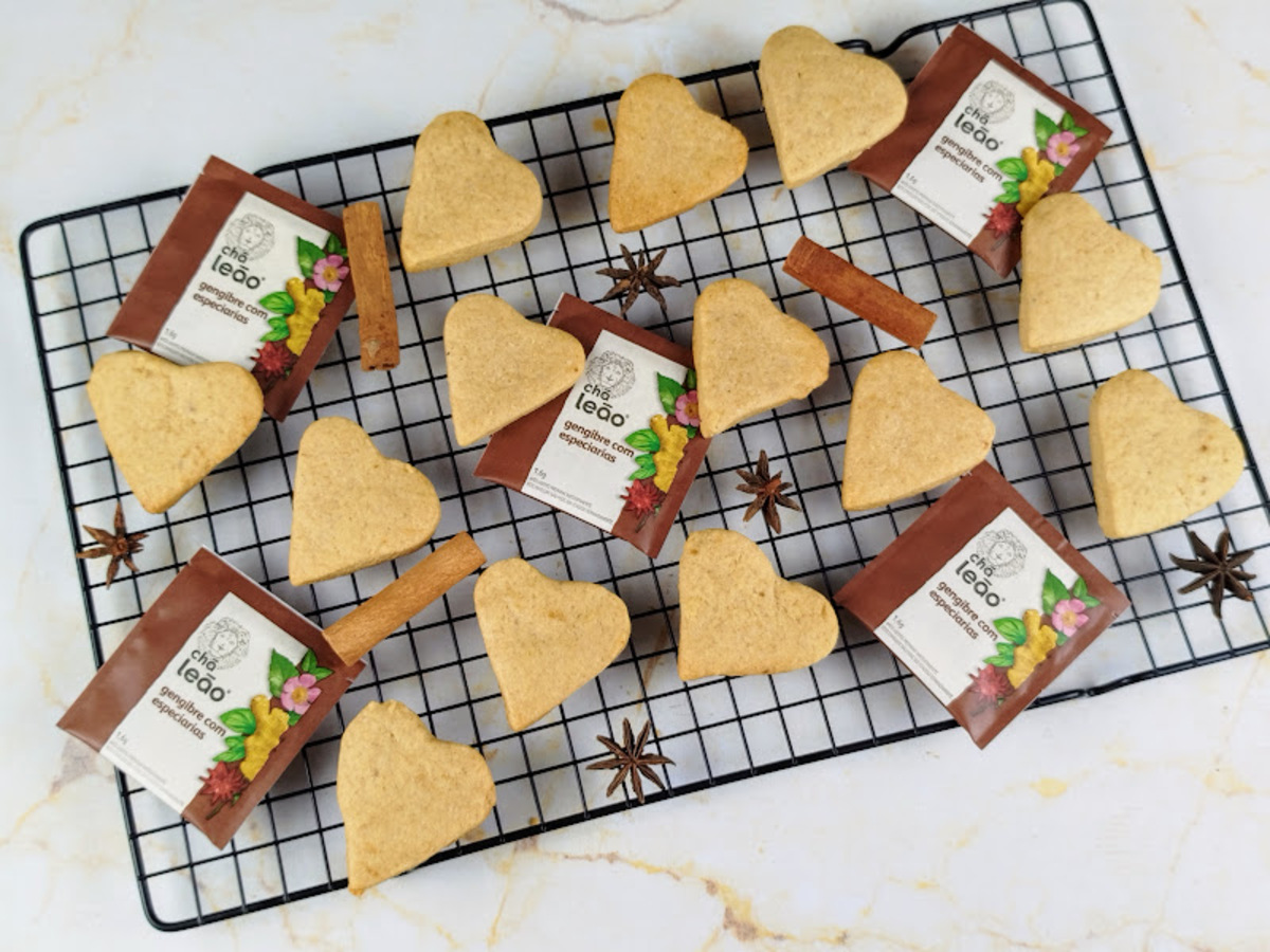 Biscoito amanteigado de gengibre