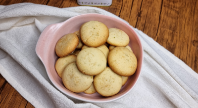 Biscoito amanteigado de limão fácil