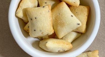 Biscoito de batata-doce e chia