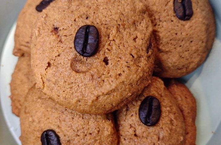 Biscoito de café com aveia