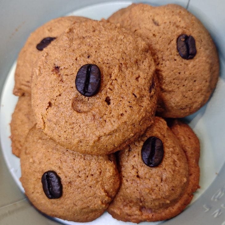 Biscoito de café com aveia