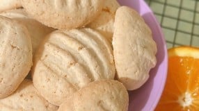 Biscoito de laranja com aveia