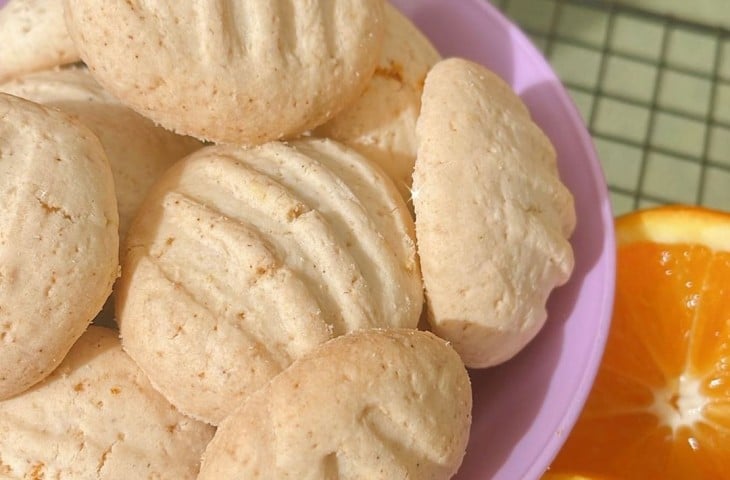 Biscoito de laranja com aveia