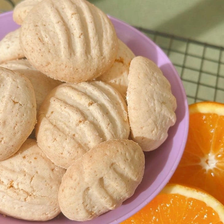 Biscoito de laranja com aveia